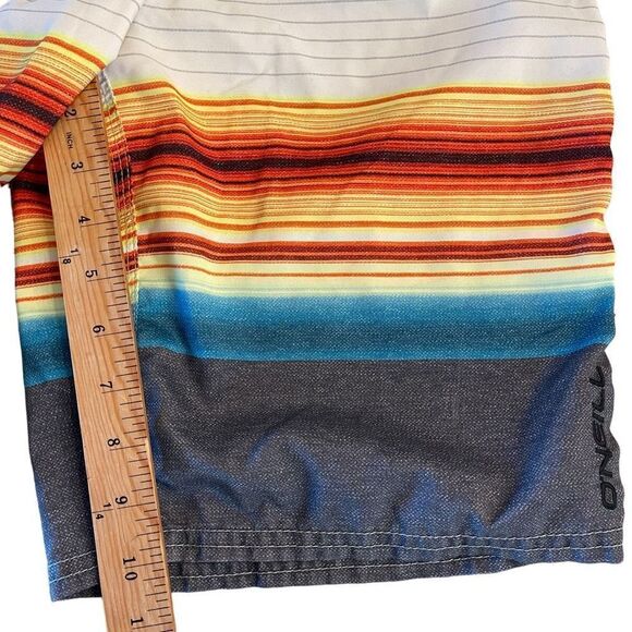 O'Neill Mens Boardshorts Stripes Multicolour Quick Dry Size 30 - Picture 8 of 8